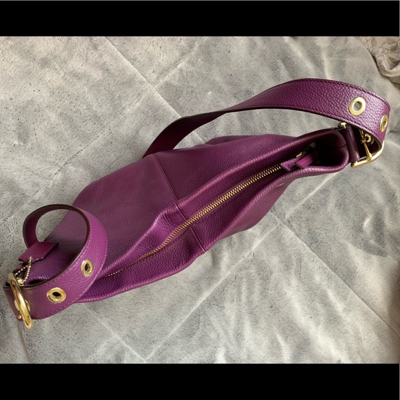Purple Coach purse - Picture 5 of 6